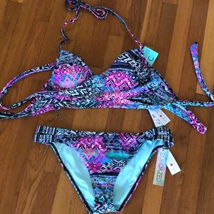 Macy’s Brand Sundazed wrap top bikini